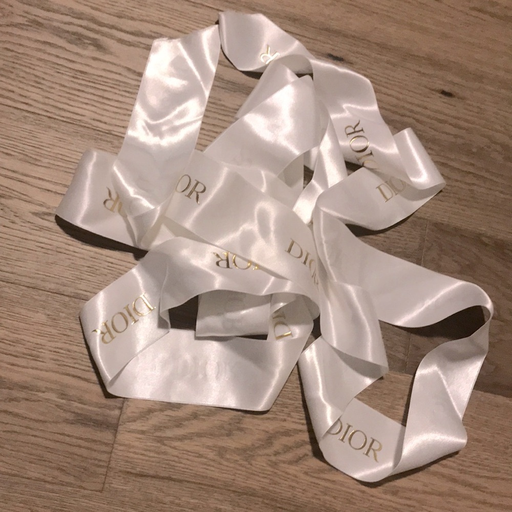 Dior long wide ribbon